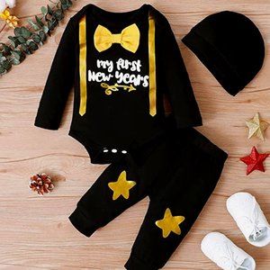 NIB MoryGooder Baby My First New Year Outfit Boy Happy New Years Outfit
